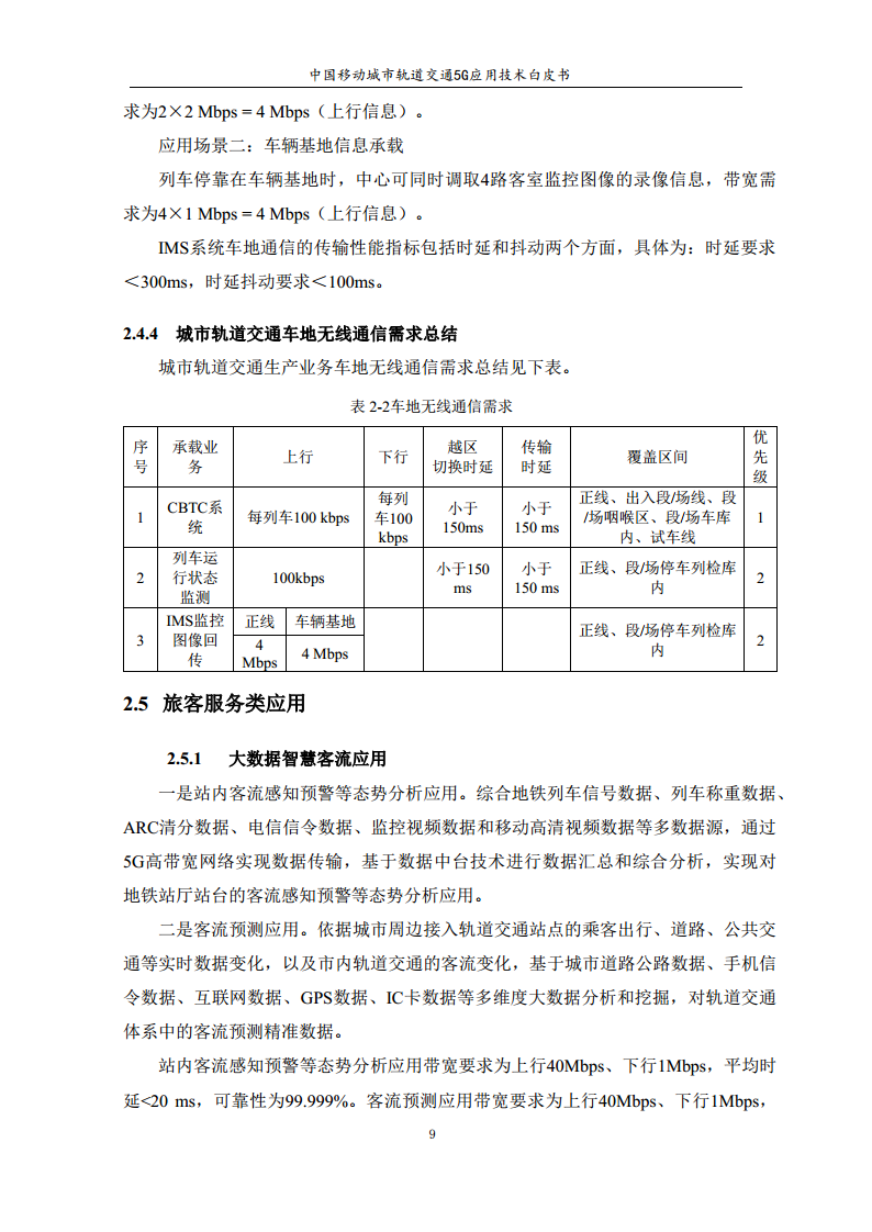 城市轨道交通5G应用技术白皮书图片