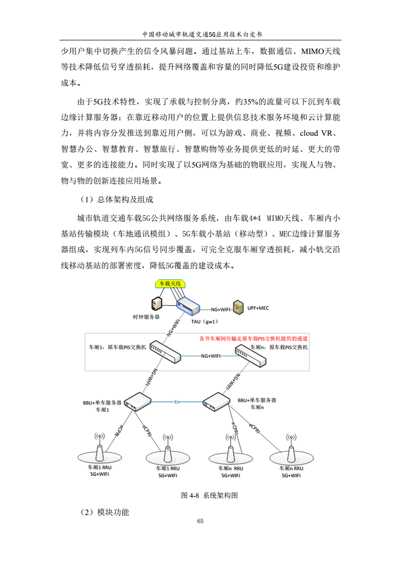 城市轨道交通5G应用技术白皮书图片