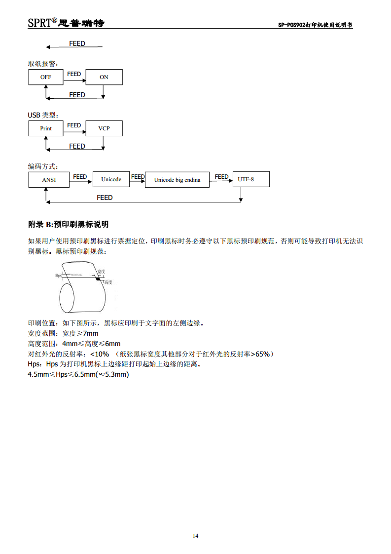 SP-POS902热敏票据打印机图片