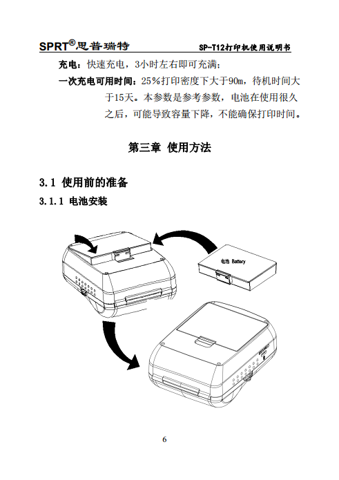 便携式微型热敏打印机SP-T12图片