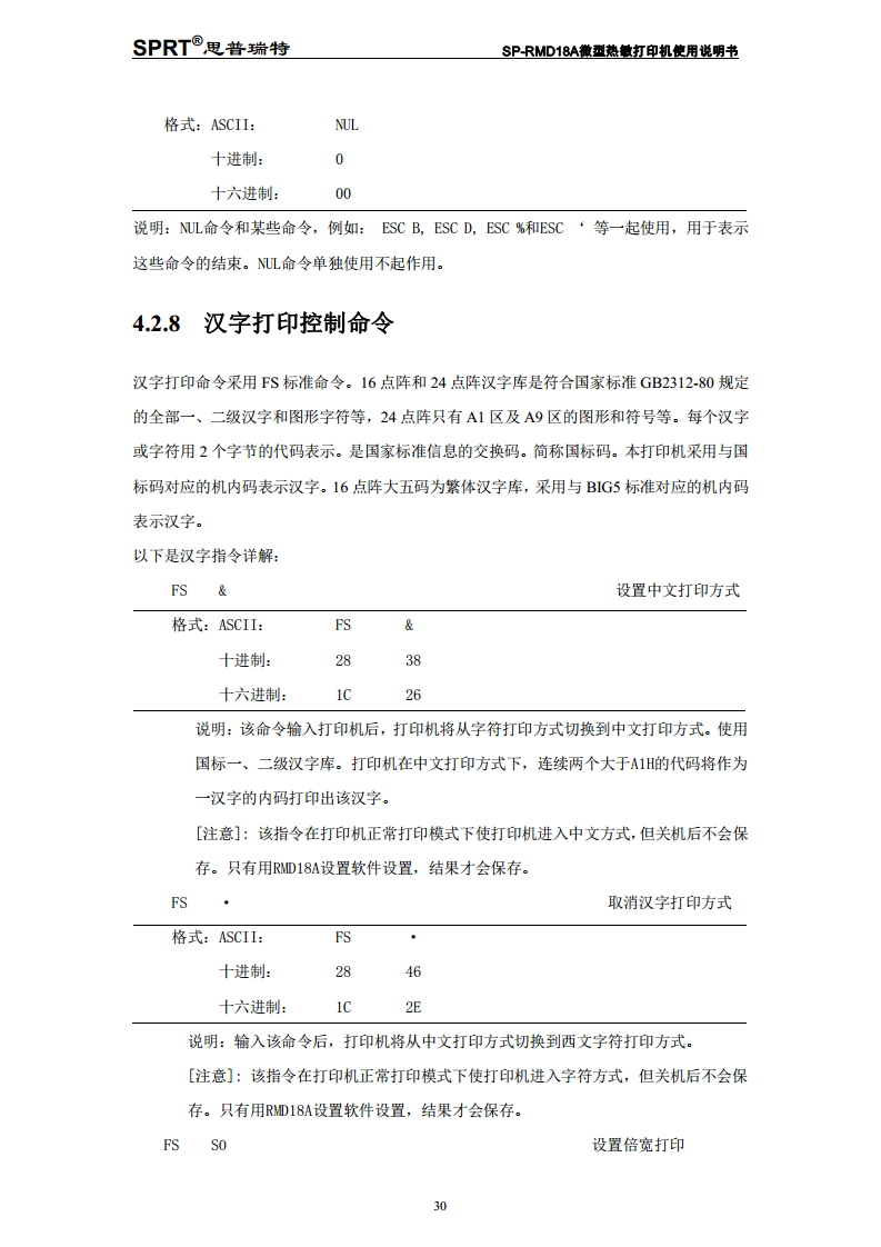 热敏式微型打印机SP-RMD18A图片