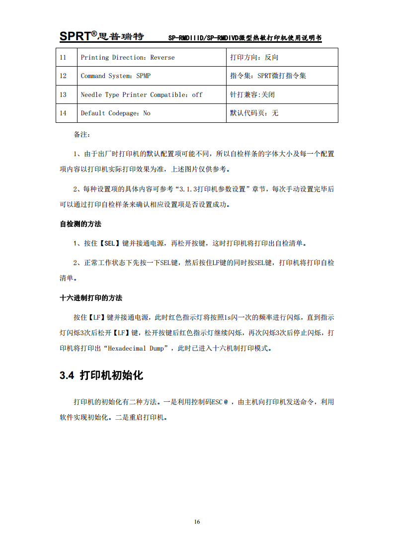 热敏微型打印机 SP-RMDIV图片