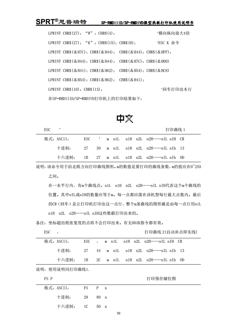 热敏微型打印机 SP-RMDIV图片