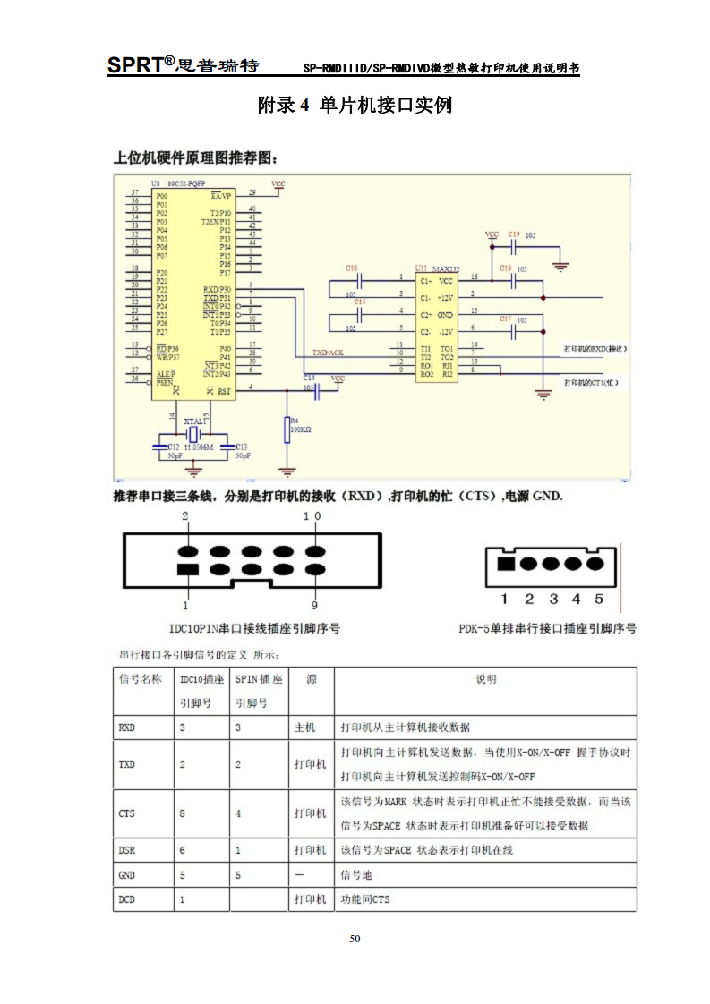 热敏微型打印机 SP-RMDIV图片