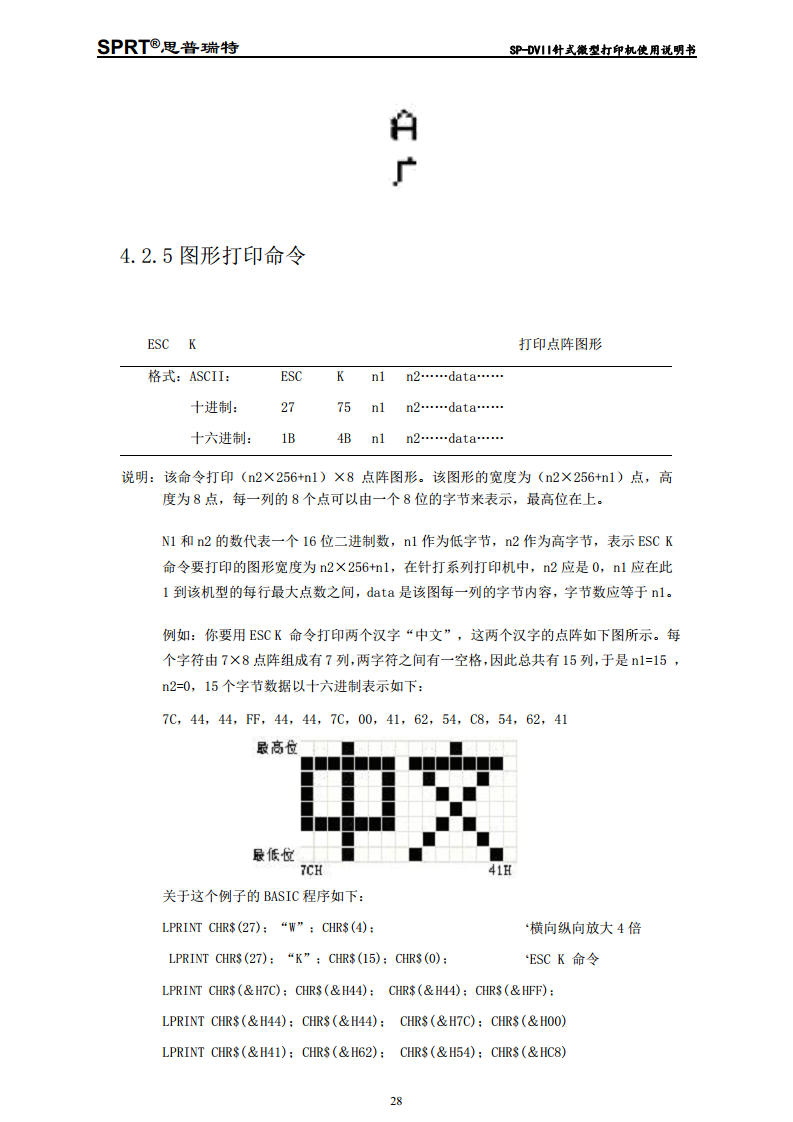 针式微型打印机 SP-DVII图片