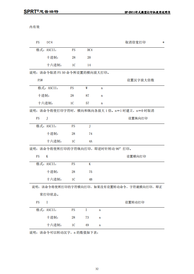 针式微型打印机 SP-DVII图片