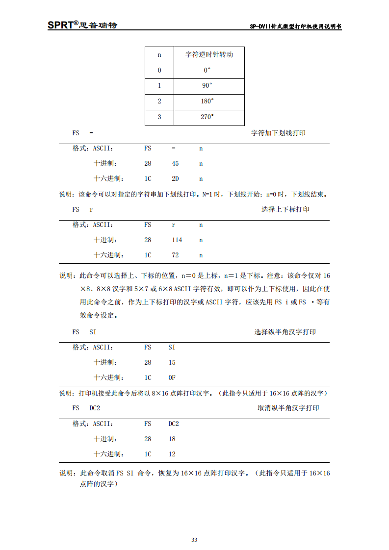 针式微型打印机 SP-DVII图片