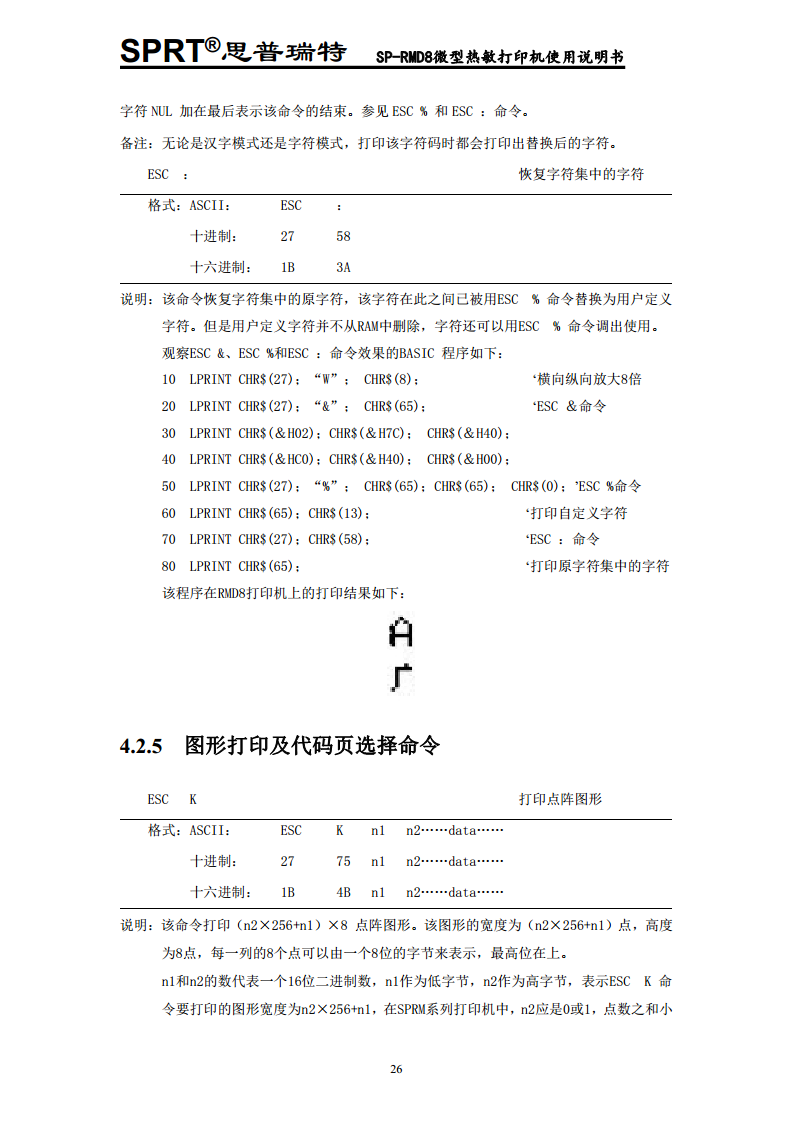 汽车记录仪专用打印机SP-RMD8A图片