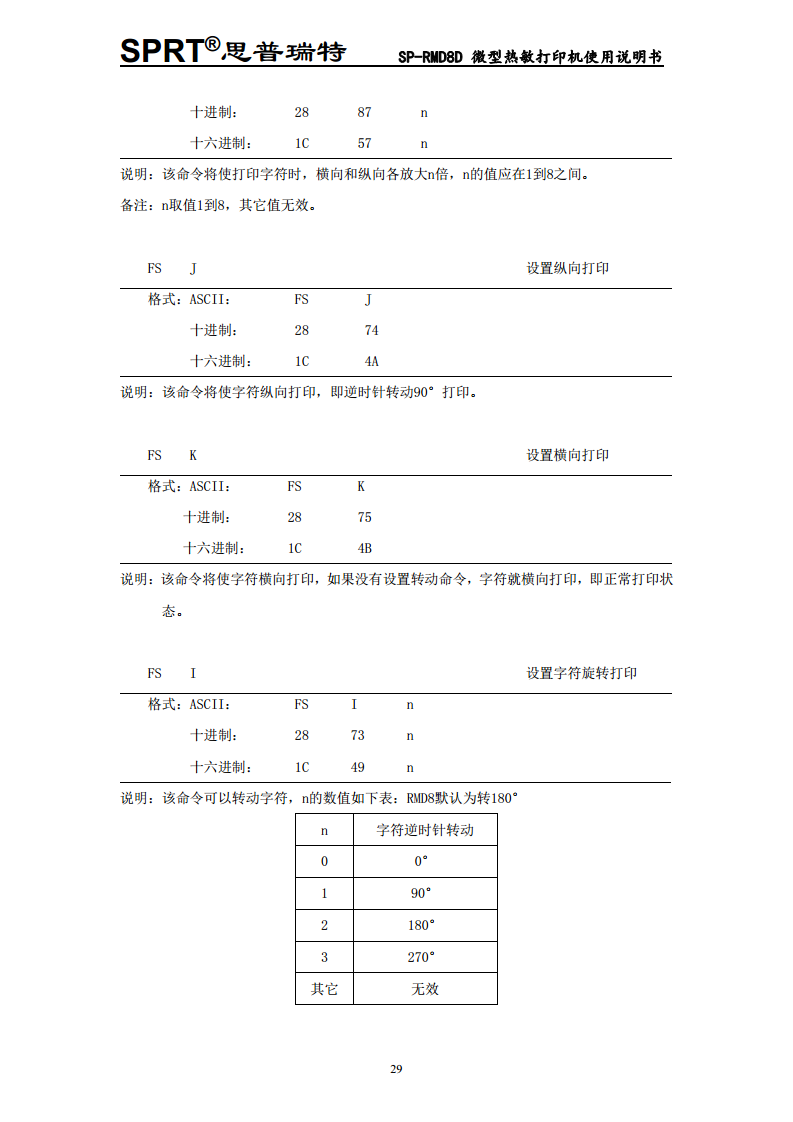 微型热敏打印机SP-D8D图片