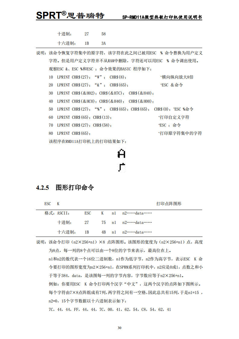 微型热敏打印机SP-RMD11图片
