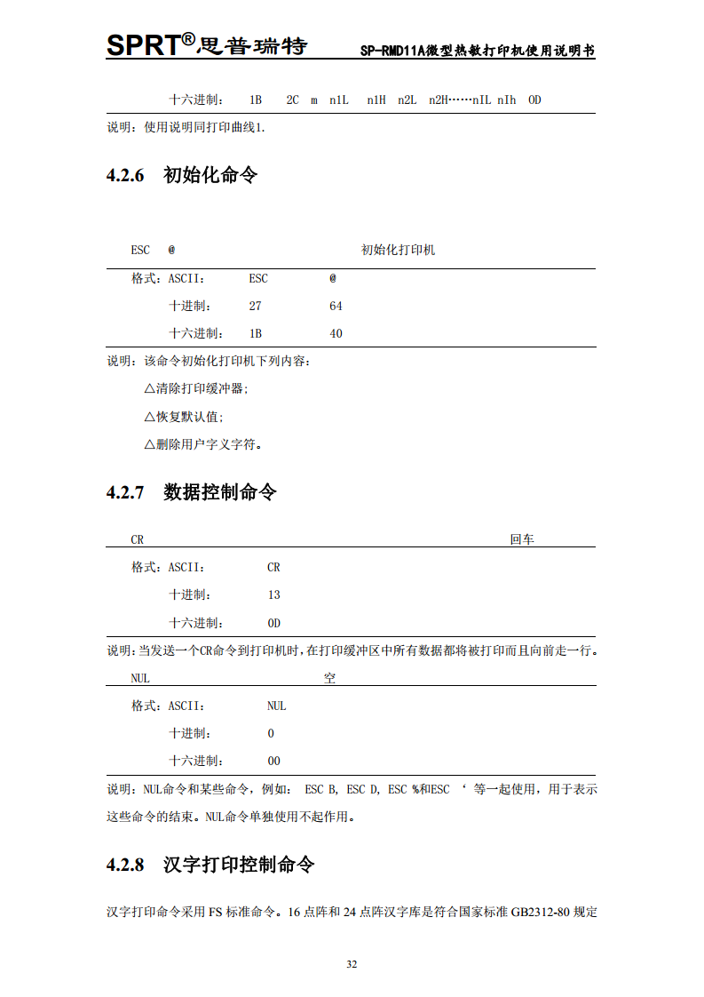 微型热敏打印机SP-RMD11图片