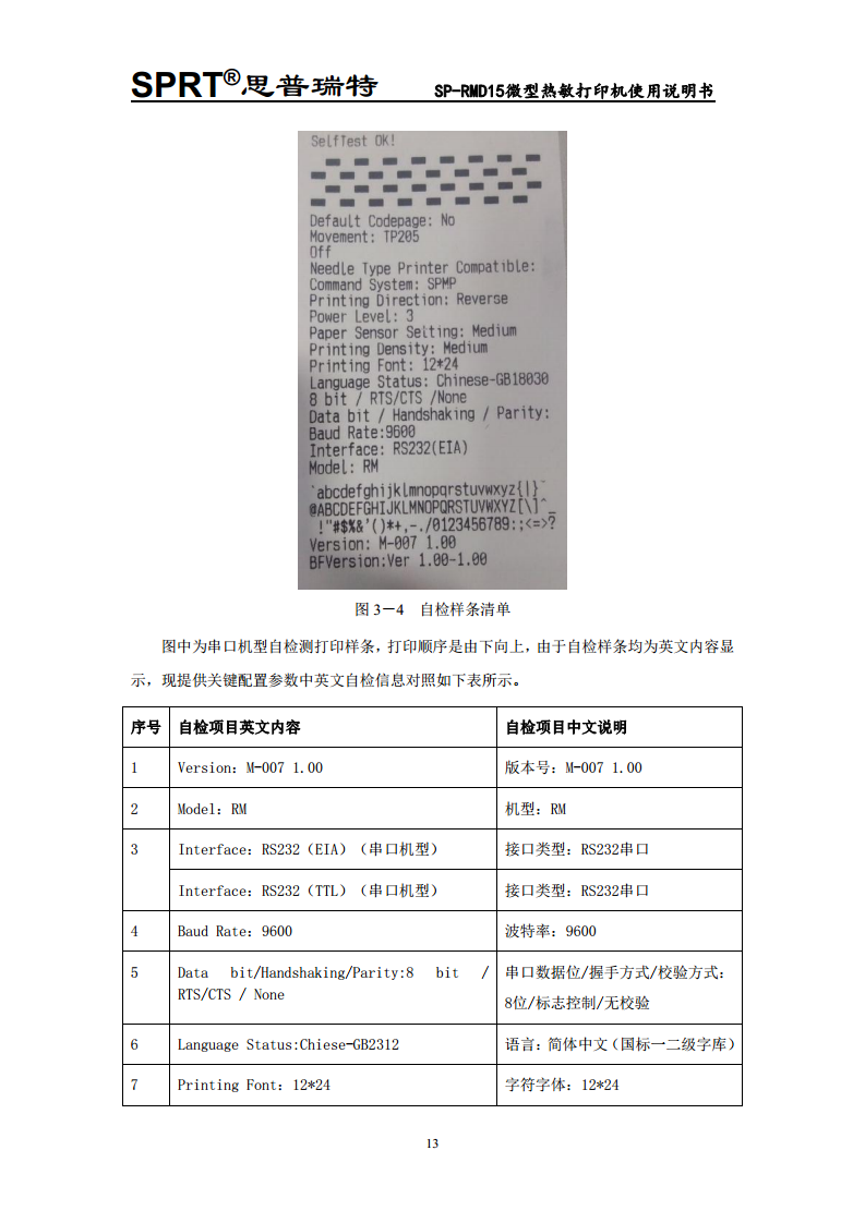  微型热敏打印机SP-RMD15图片