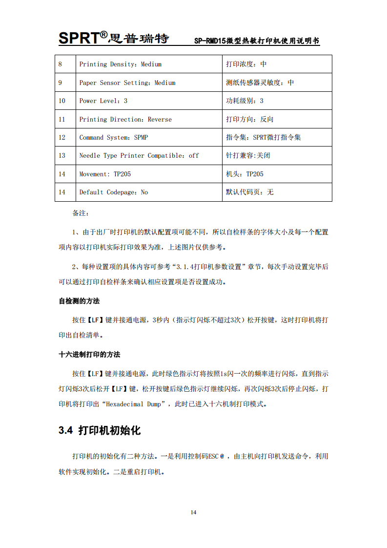  微型热敏打印机SP-RMD15图片