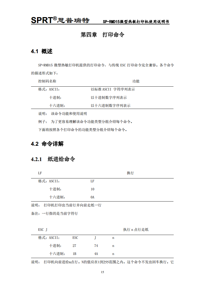  微型热敏打印机SP-RMD15图片