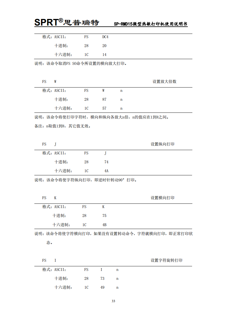  微型热敏打印机SP-RMD15图片