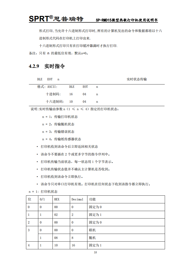  微型热敏打印机SP-RMD15图片