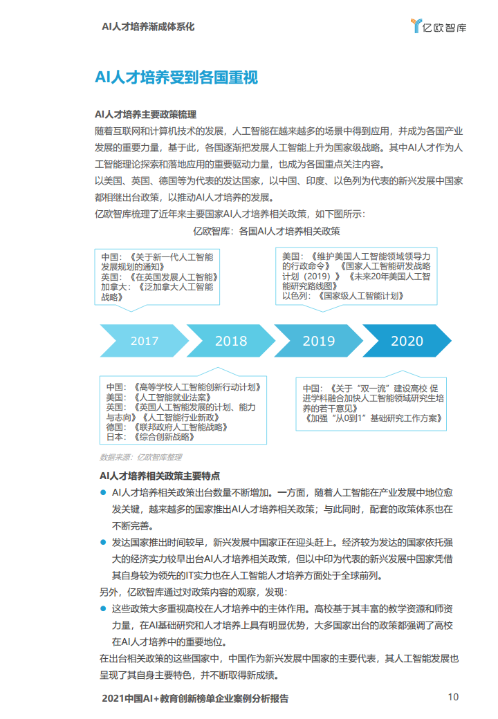 中国AI教育创新榜单企业案例分析报告图片