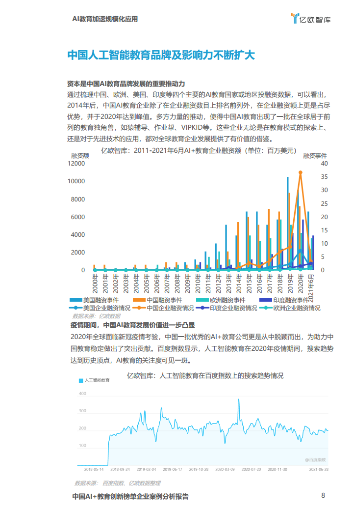 中国AI教育创新榜单企业案例分析报告图片