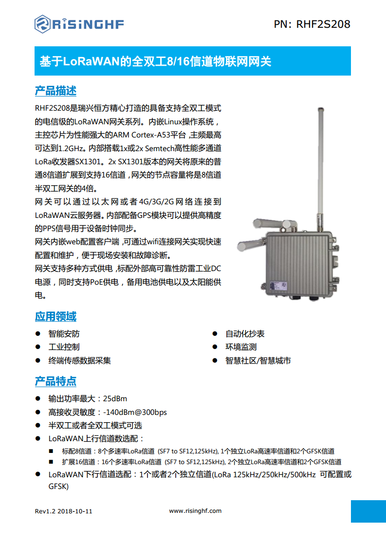 RHF2S208 型室外网关图片