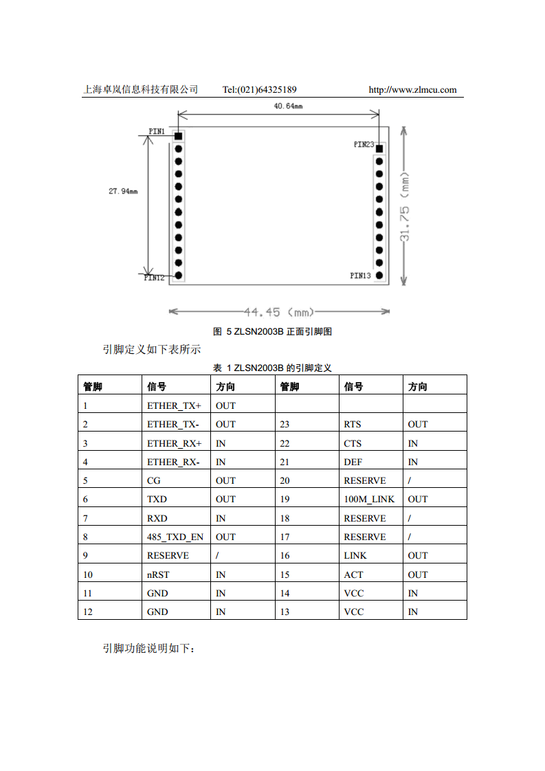 ZLSN2003B高性能模块图片