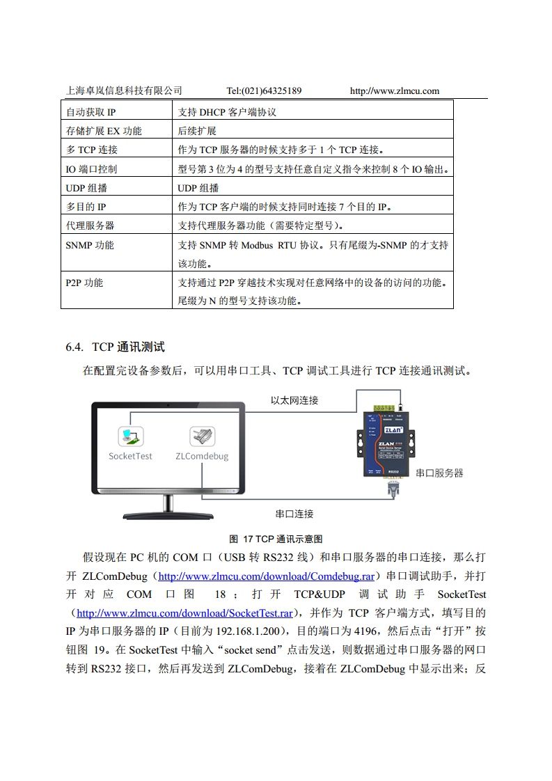 Wifi核心模块ZLSN7004图片