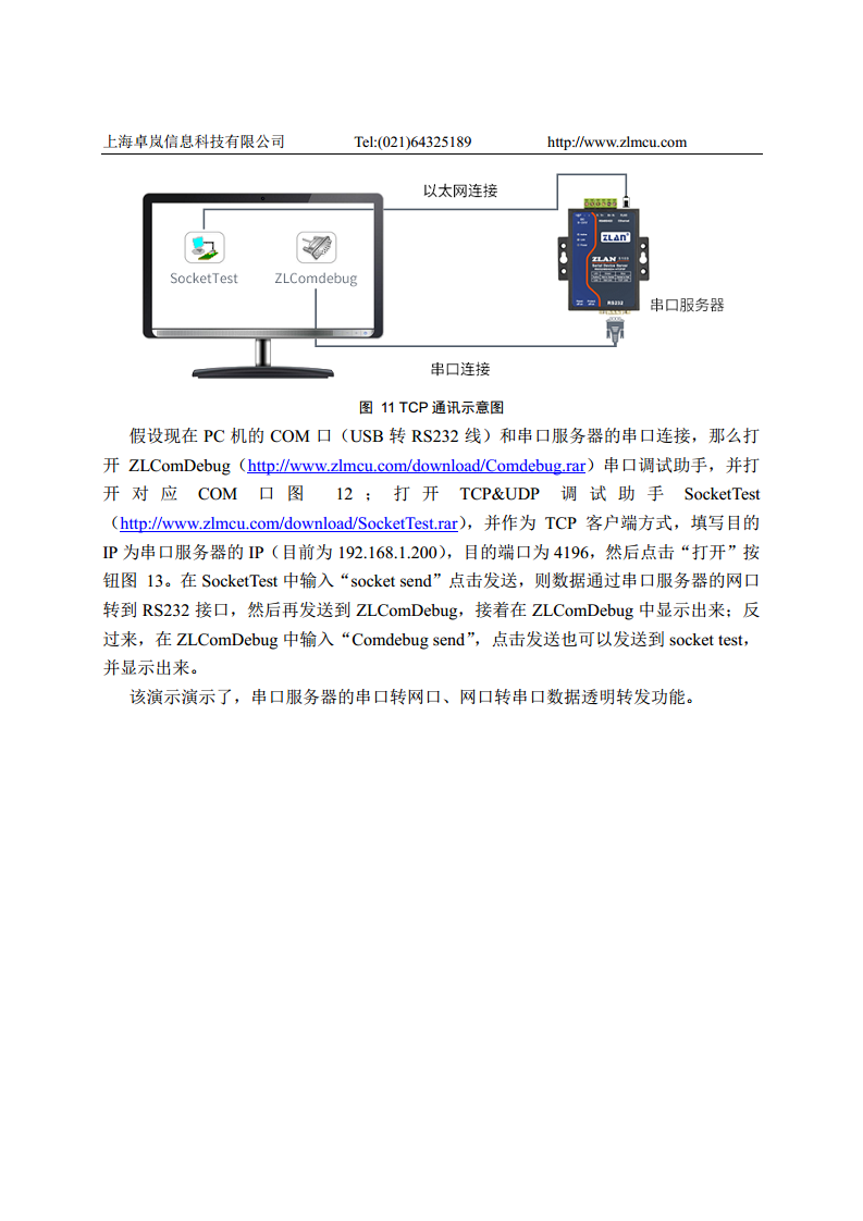 多功能串口转WIFI模块ZLSN7046图片