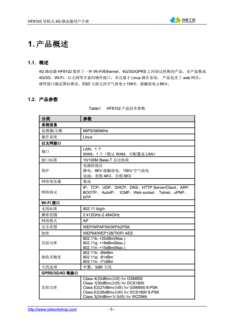 4G 路由器  HF8102图片