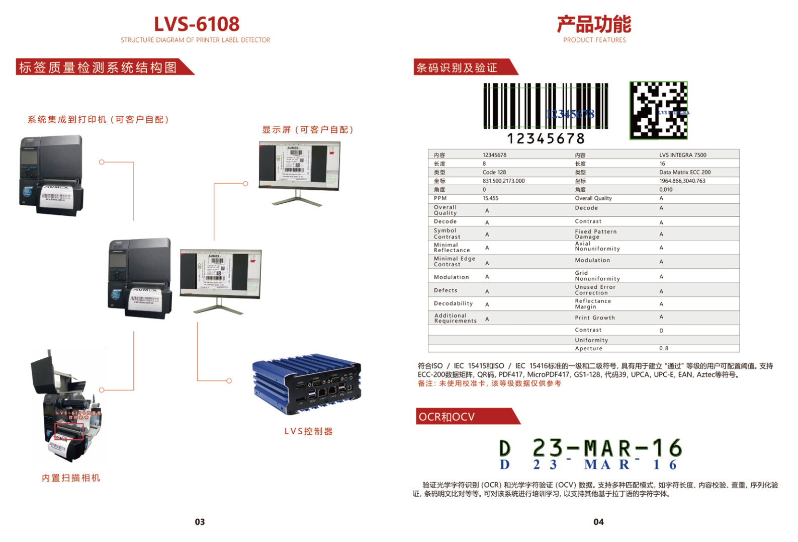 奥迈视标签质量检测系统LVS-6108图片