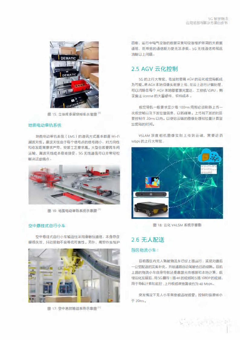5G智慧物流应用场景与解决方案白皮书图片