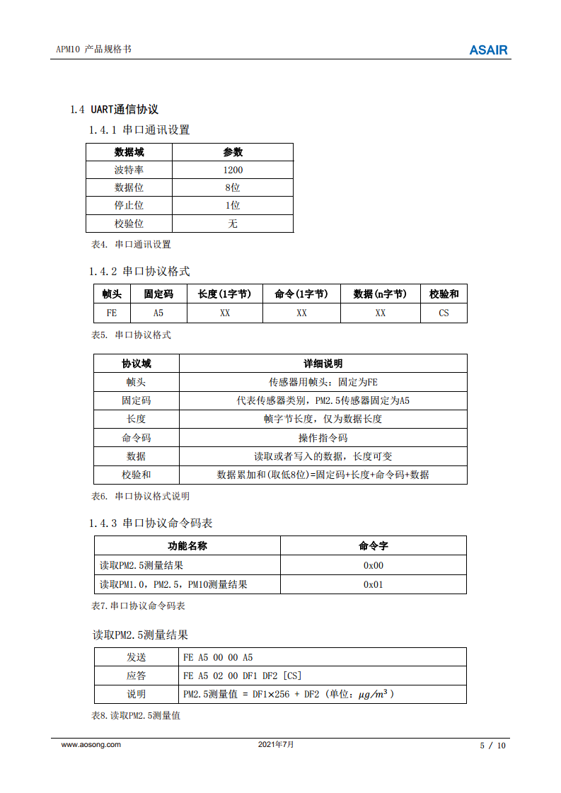 激光PM2.5传感器模块检测空气APM10图片