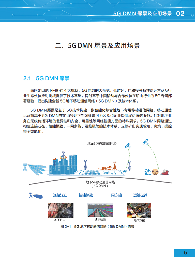 5G地下移动通信网络（5G-DMN）白皮书图片