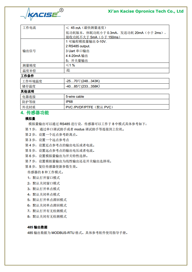 KUS620 系列超声波液位计传感器物位计图片