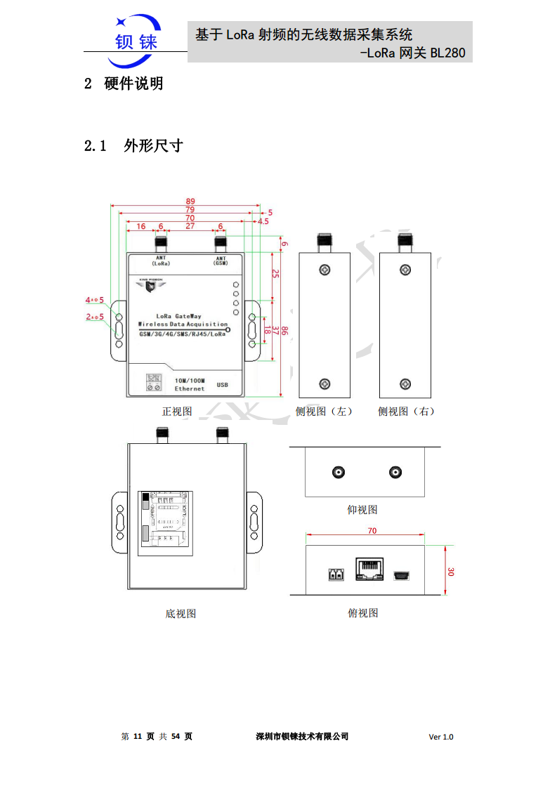 LoRa 网关BL280图片