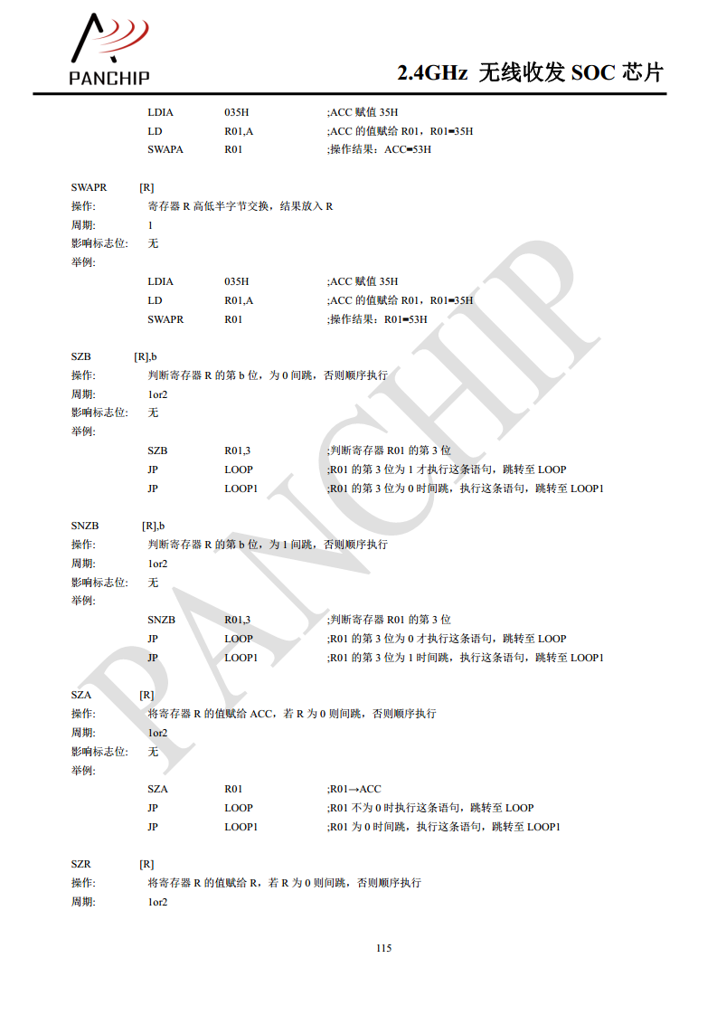 单片无线收发芯片PAN2416图片