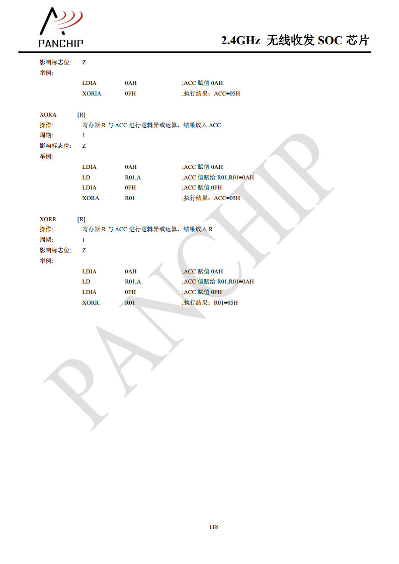 单片无线收发芯片PAN2416图片