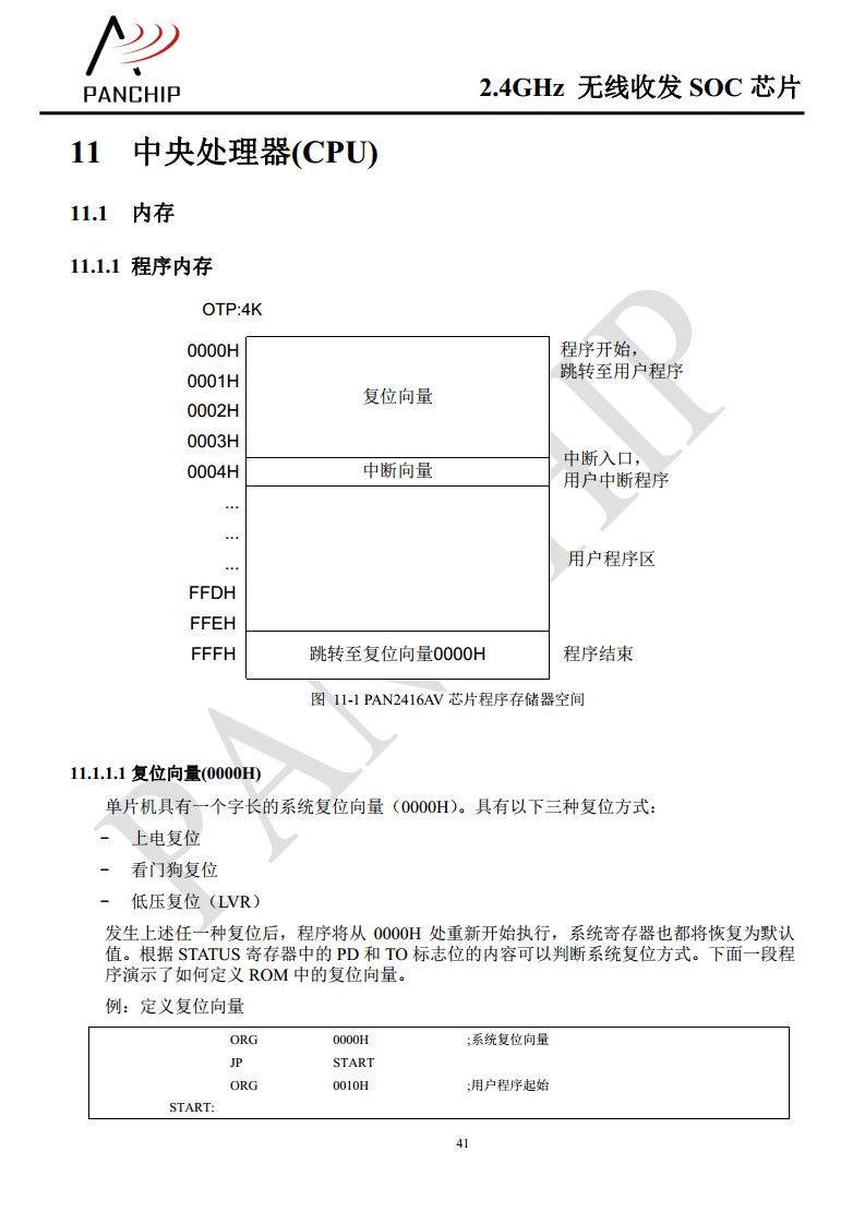 单片无线收发芯片PAN2416图片