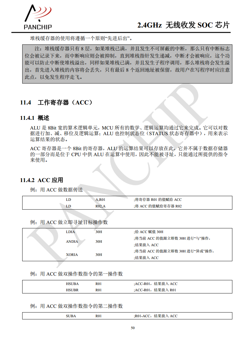 单片无线收发芯片PAN2416图片