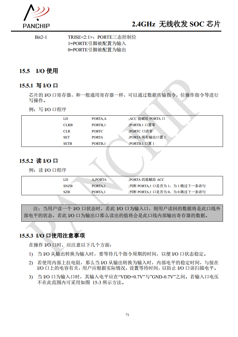 单片无线收发芯片PAN2416图片