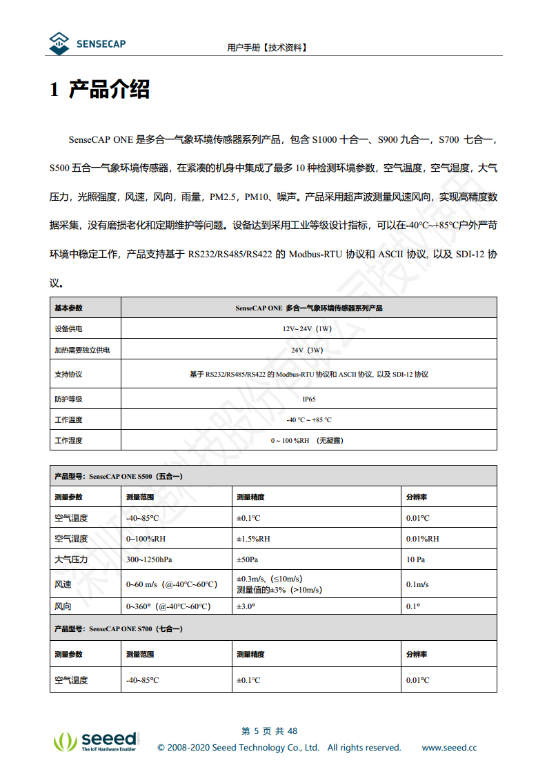 七合一气象传感器图片