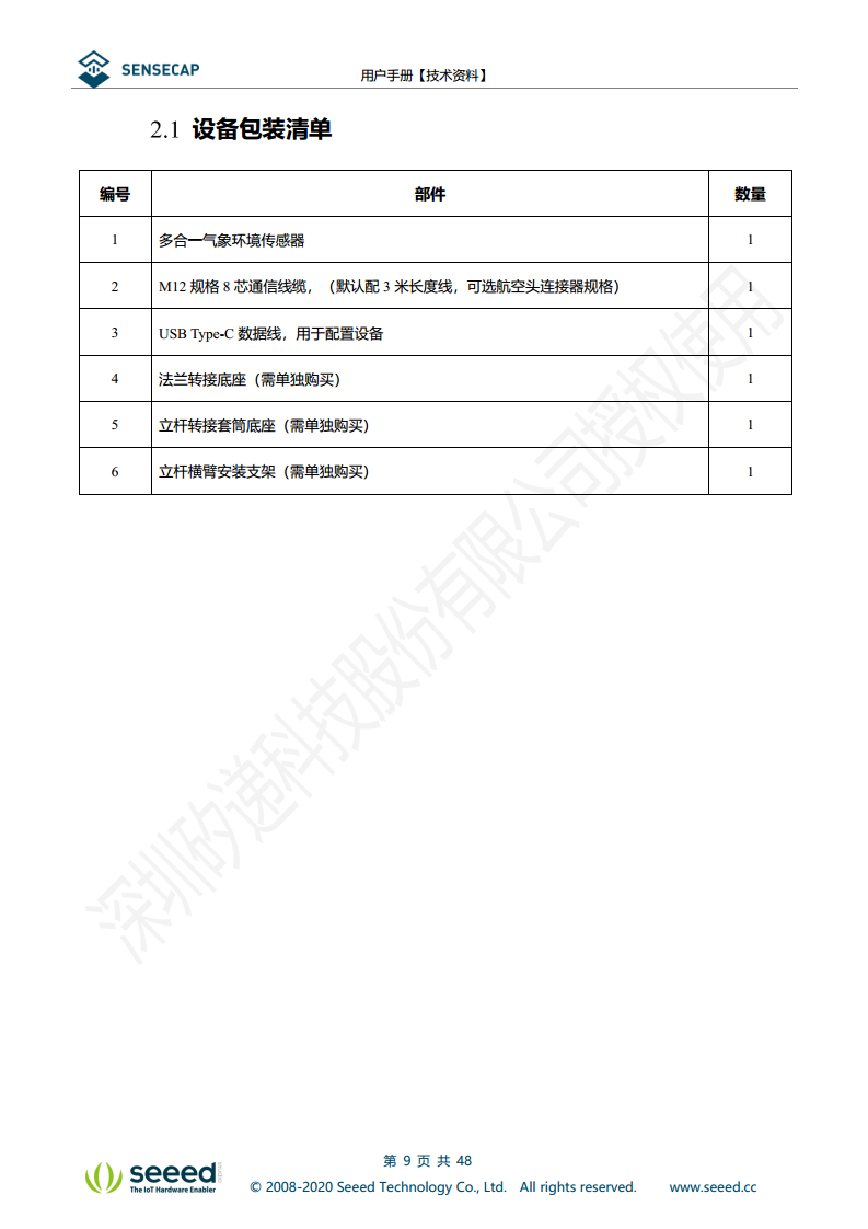 七合一气象传感器图片