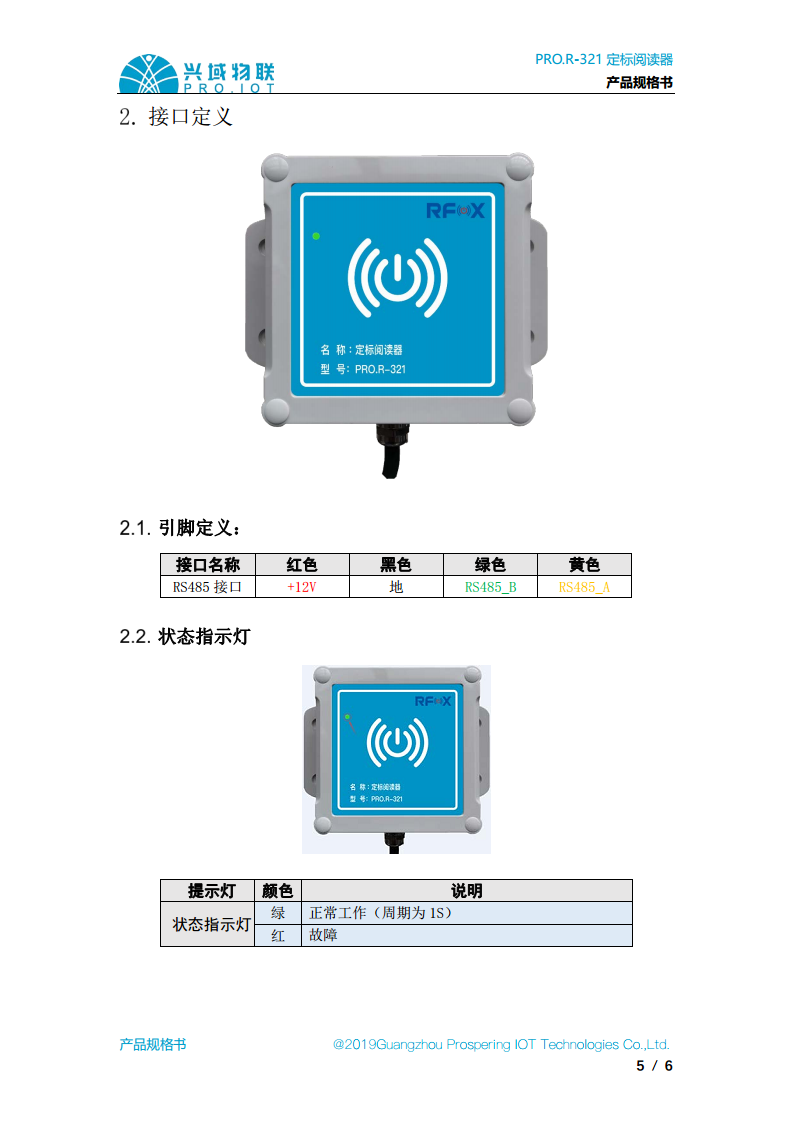 兴域2.4G半有源RFID远距离标签定标阅读器图片