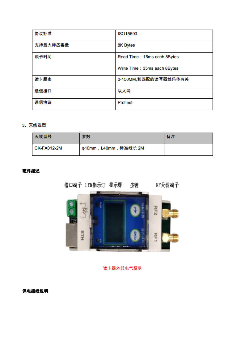 Profinet双通道自运化产线RFID数据采集设备CK-FR102AN-E02图片