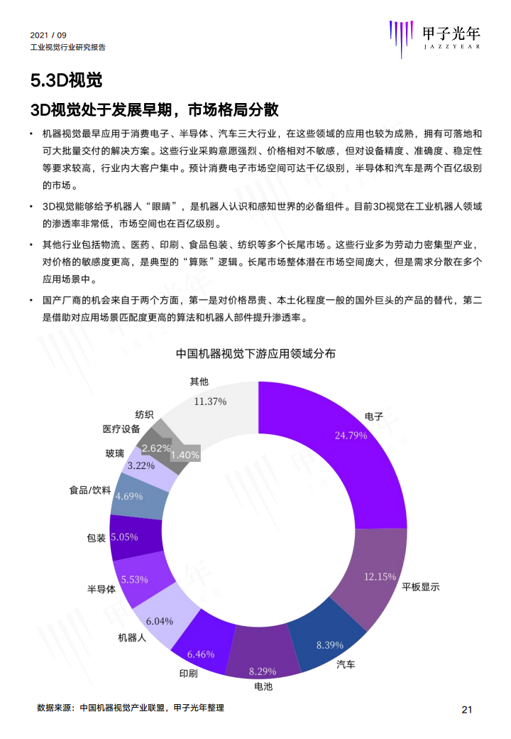 2021中国工业视觉行业研究报告图片