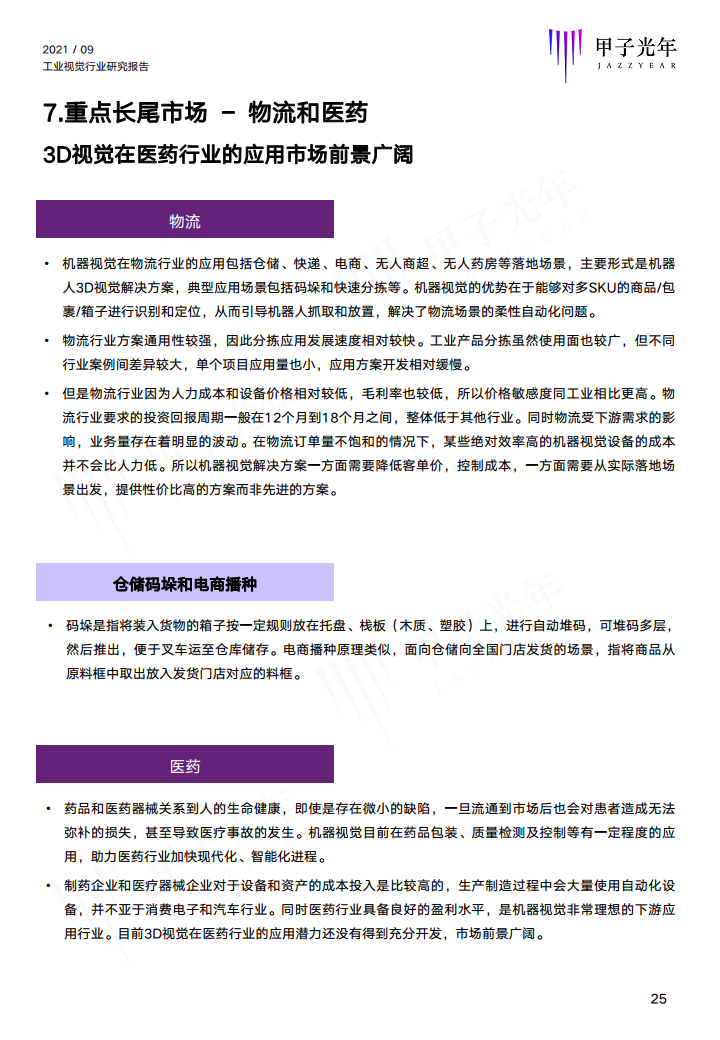 2021中国工业视觉行业研究报告图片