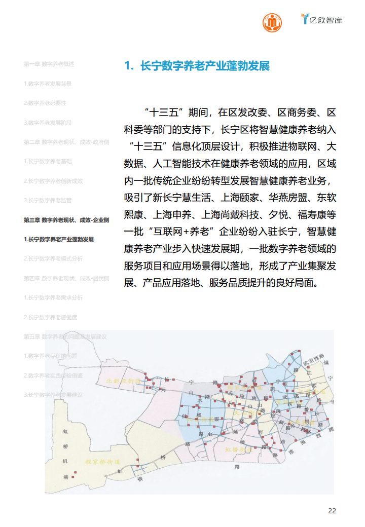 上海市长宁区数字养老研究报告图片