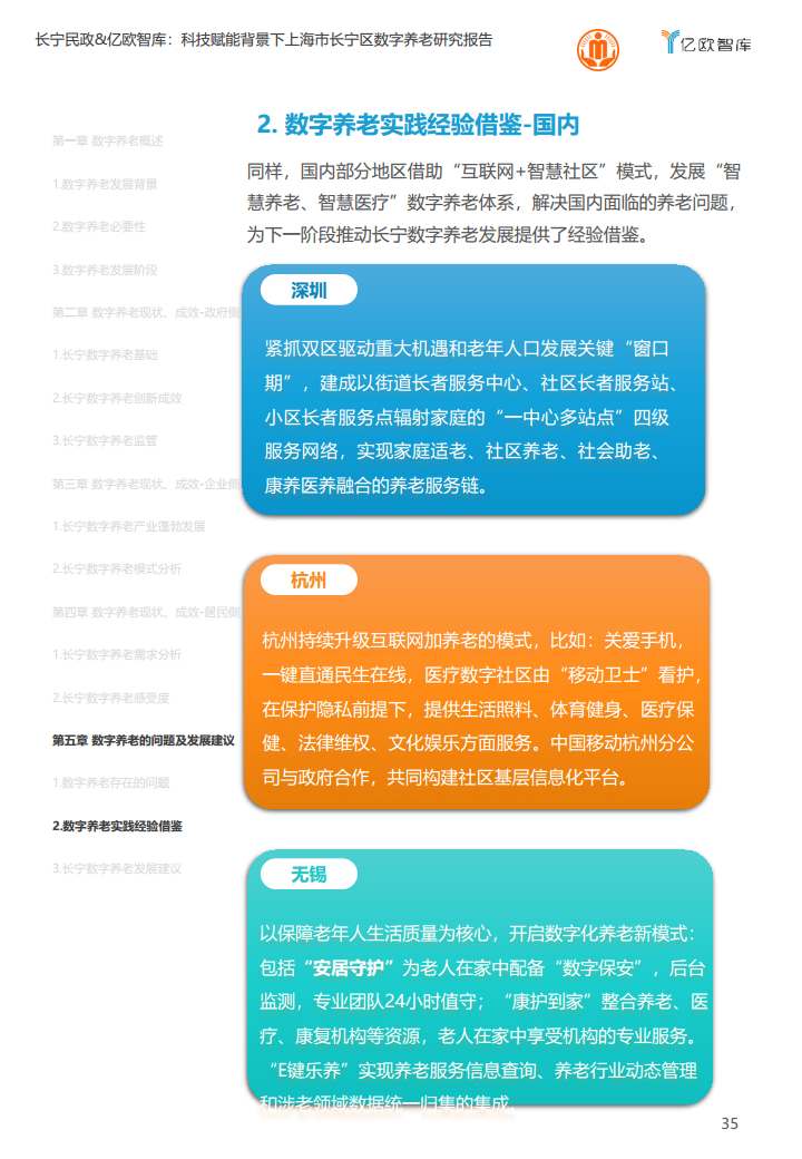 上海市长宁区数字养老研究报告图片