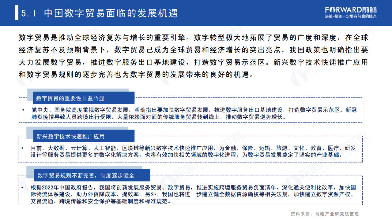 2022年中国及全球数字贸易发展趋势研究报告图片