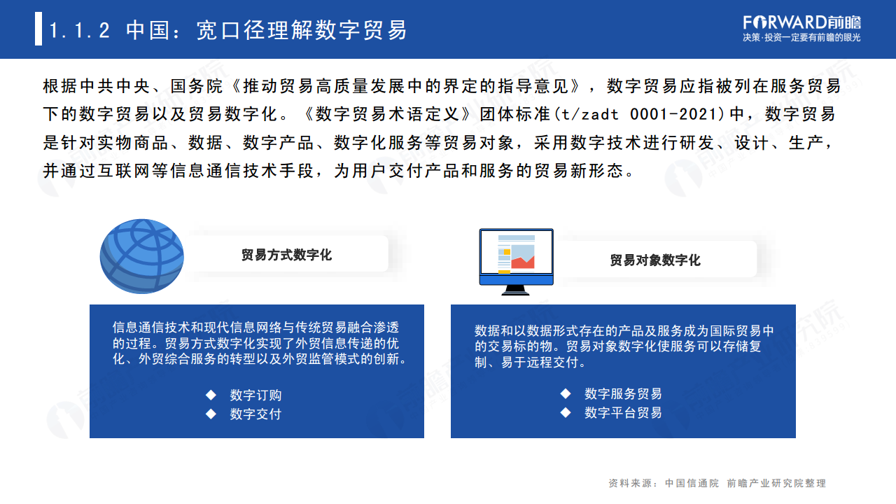 2022年中国及全球数字贸易发展趋势研究报告图片