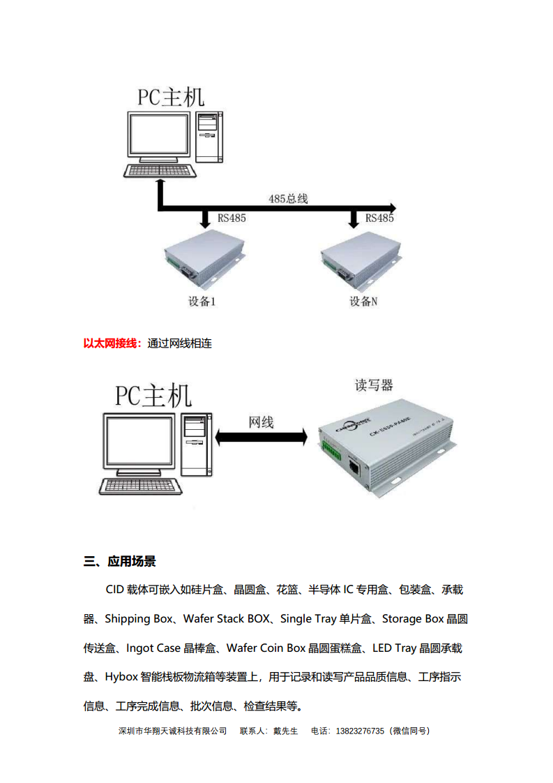 SECE|Modbus RTU协议半导体CID载体低频读写器|CIDRW读写头图片