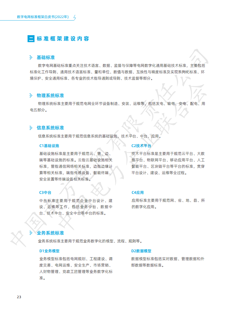 数字电网标准框架白皮书（2022年）图片